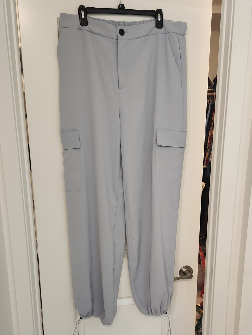 Bar III Light Blue/Gray Cargo Jogger Pants